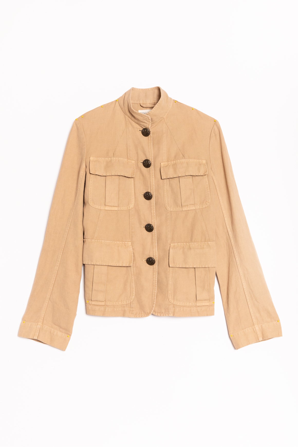 NILI LOTAN Tan "Cambre" Utility Jacket