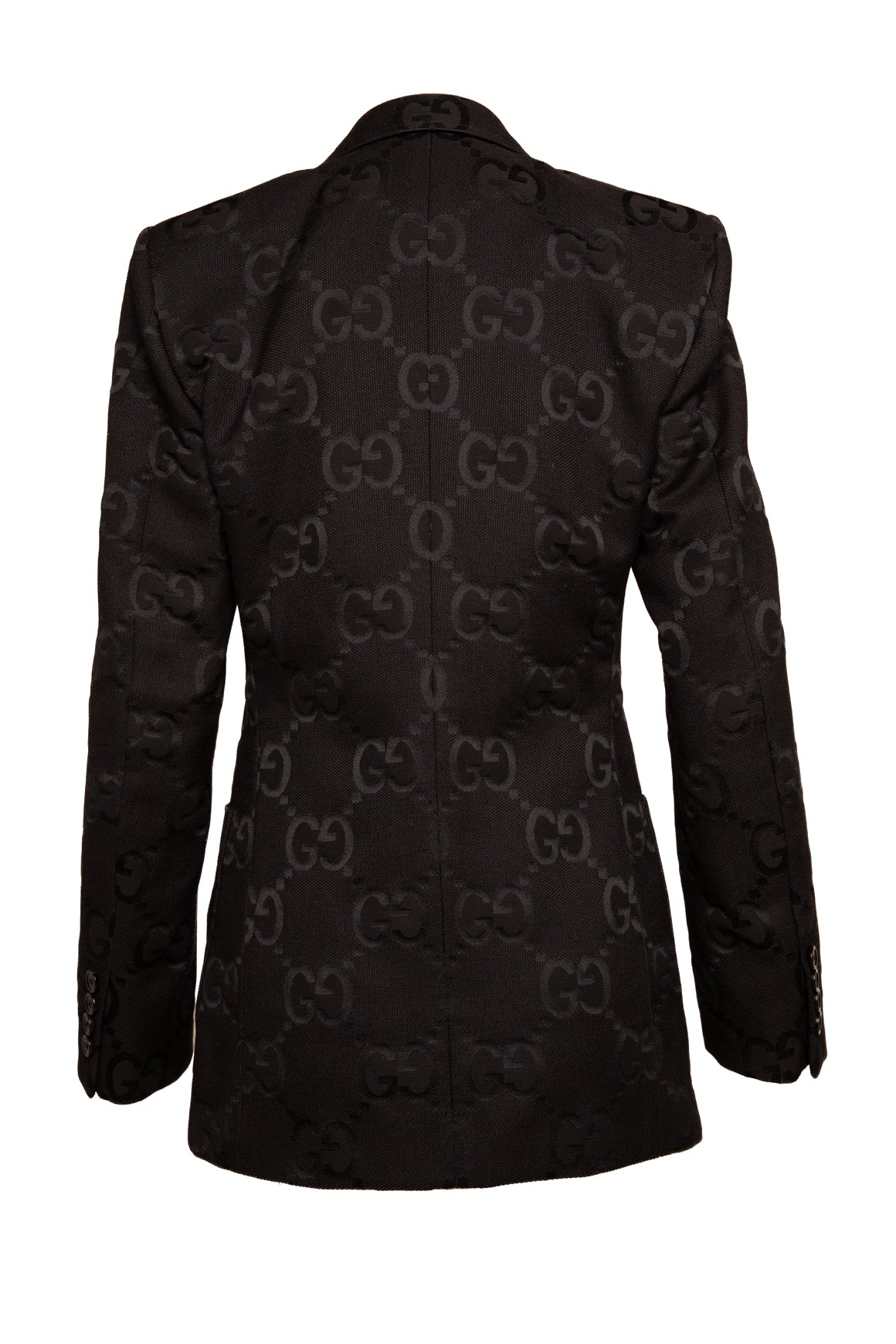 GUCCI Black Jumbo GG Mens Blazer (Sz. M)
