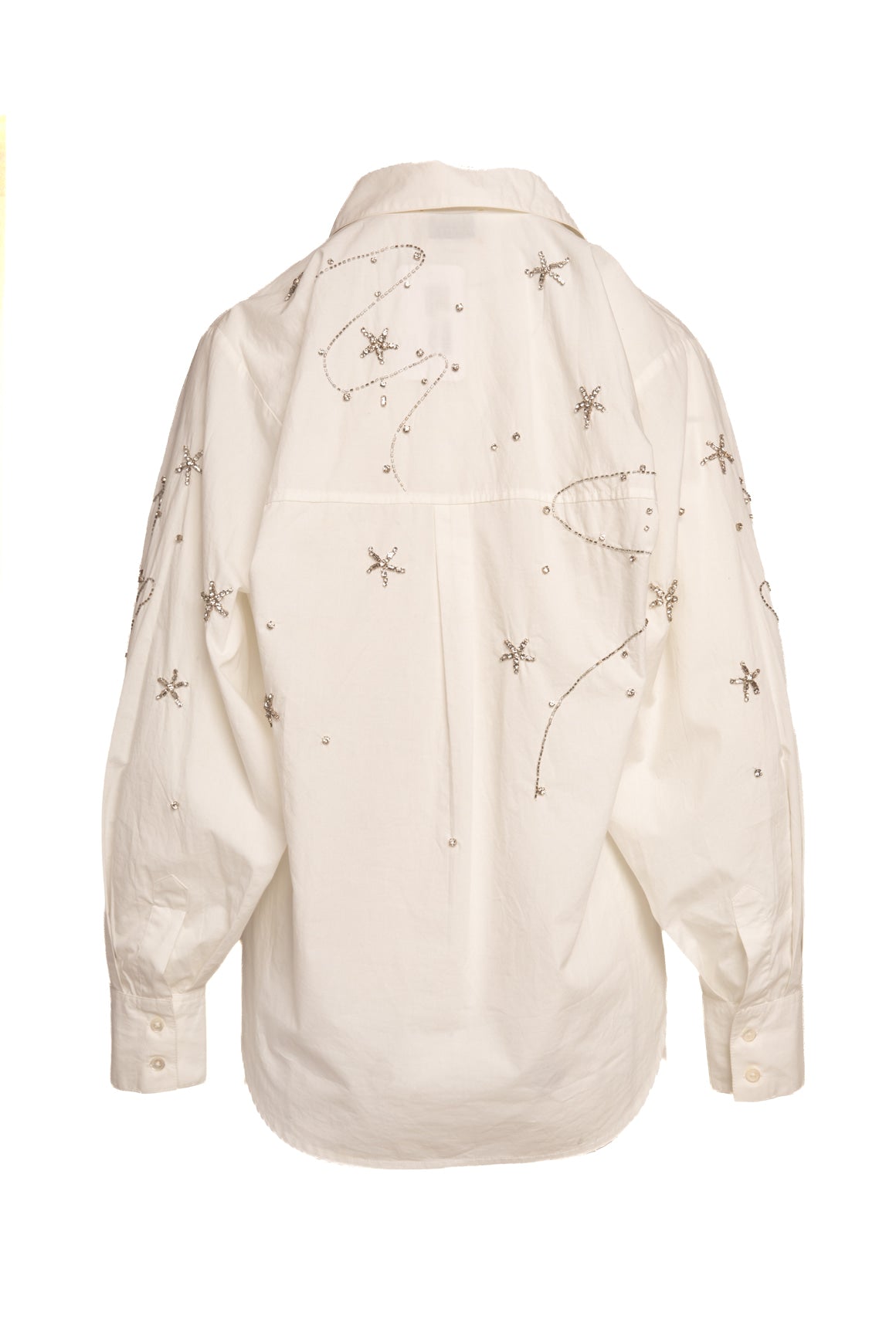 FORTE FORTE White Crystal Embellished Blouse (Sz. 0)
