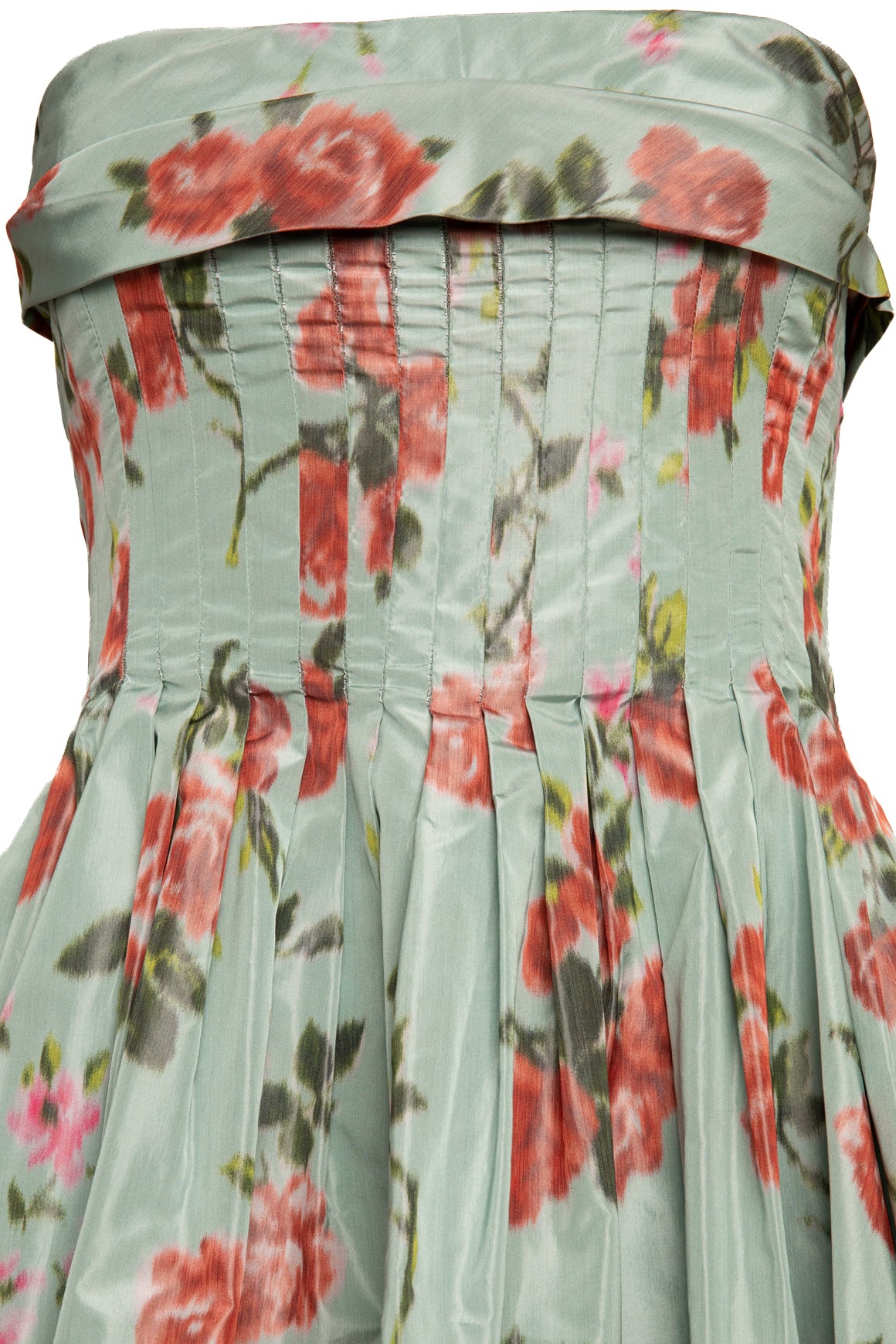 BROCK COLLECTION Floral Strapless Peplum Top (Sz. 38/4)