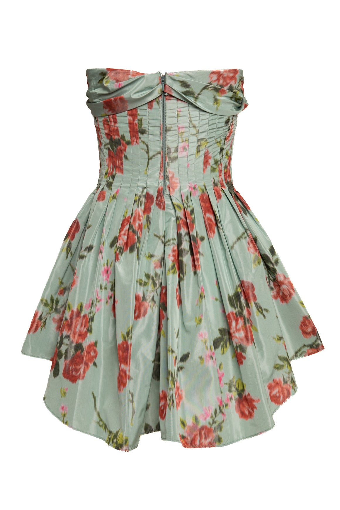 BROCK COLLECTION Floral Strapless Peplum Top (Sz. 38/4)