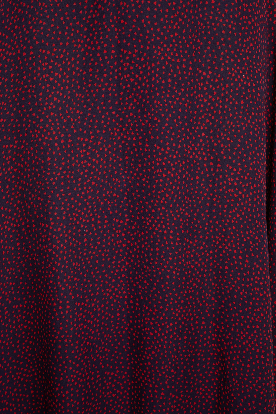 CHRISTIAN DIOR Navy Heart Print Silk Maxi Skirt (Sz. S)