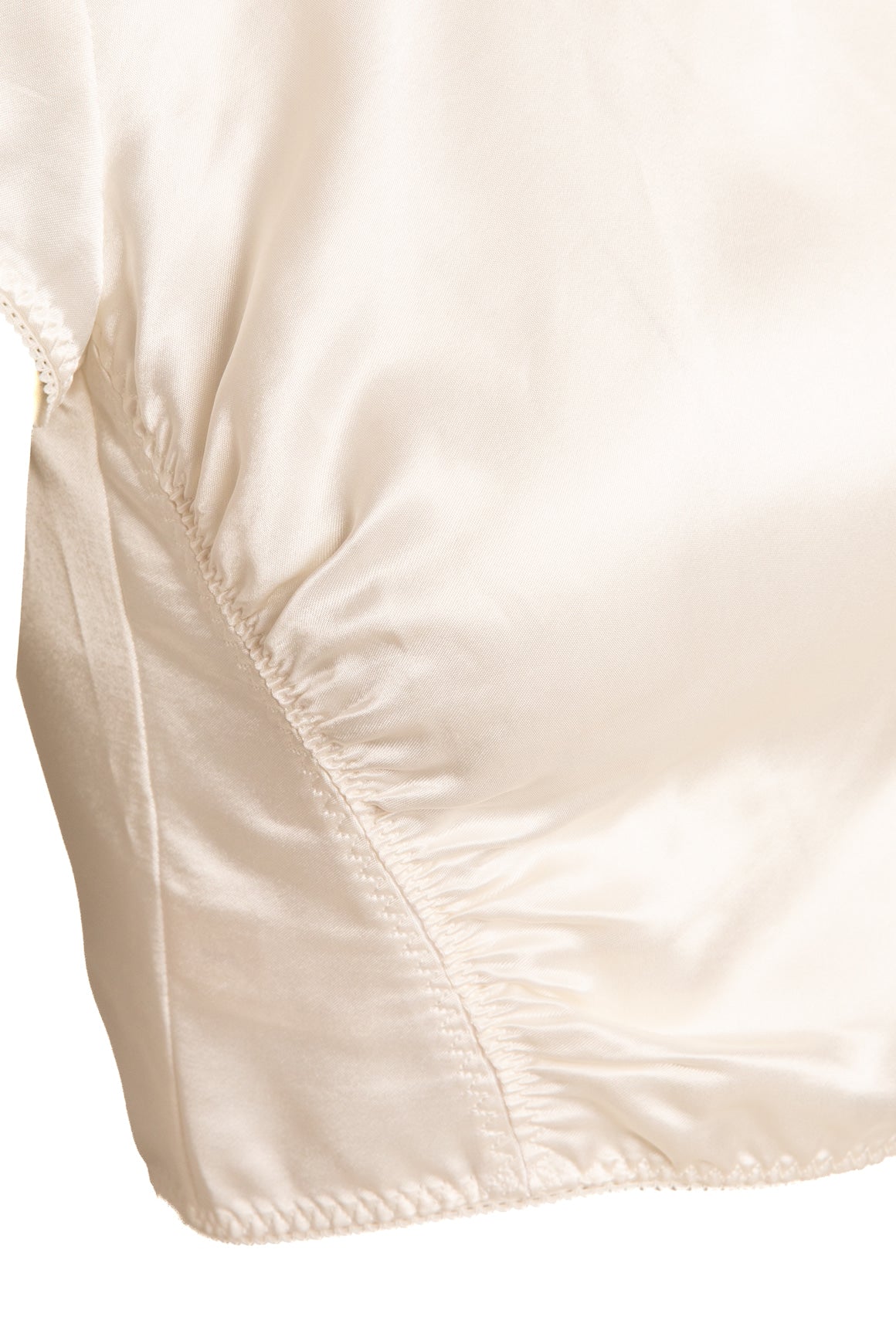 ANNA OCTOBER White Satin Top & Midi Skirt Set (Sz. 2)