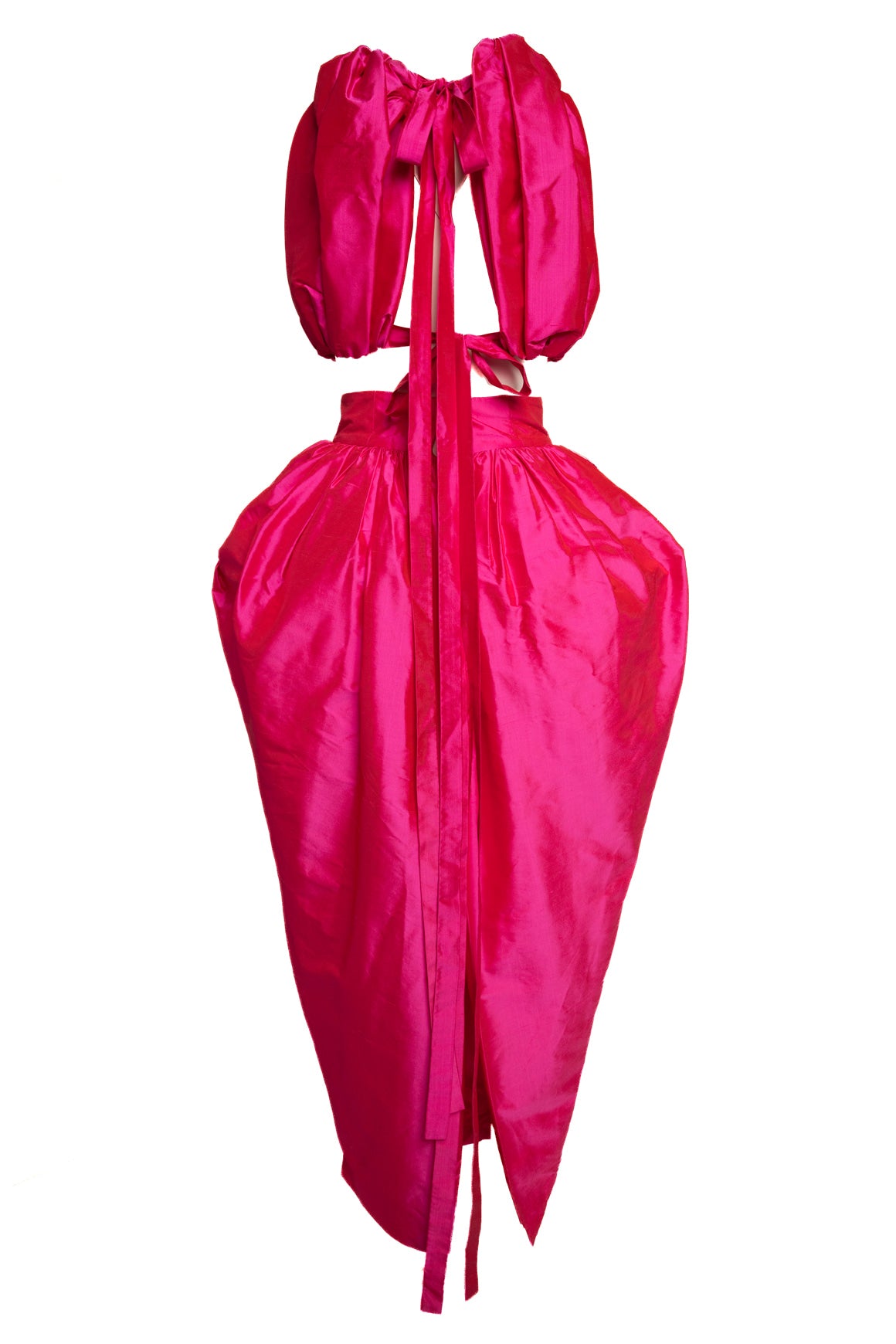 CHRISTOPHER JOHN RODGERS Pink Bubble Top & Skirt (Sz. 2)