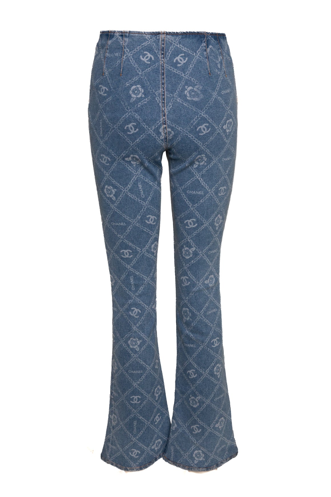 CHANEL CC Chain Kick Flare Jeans (Sz. 38/4)